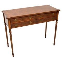 Antique Burr Walnut Console / Side Table Antique Burr Walnut Console / Side Table