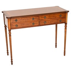 Antique Burr Walnut Console / Side Table