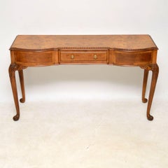Antique Burr Walnut Console Table