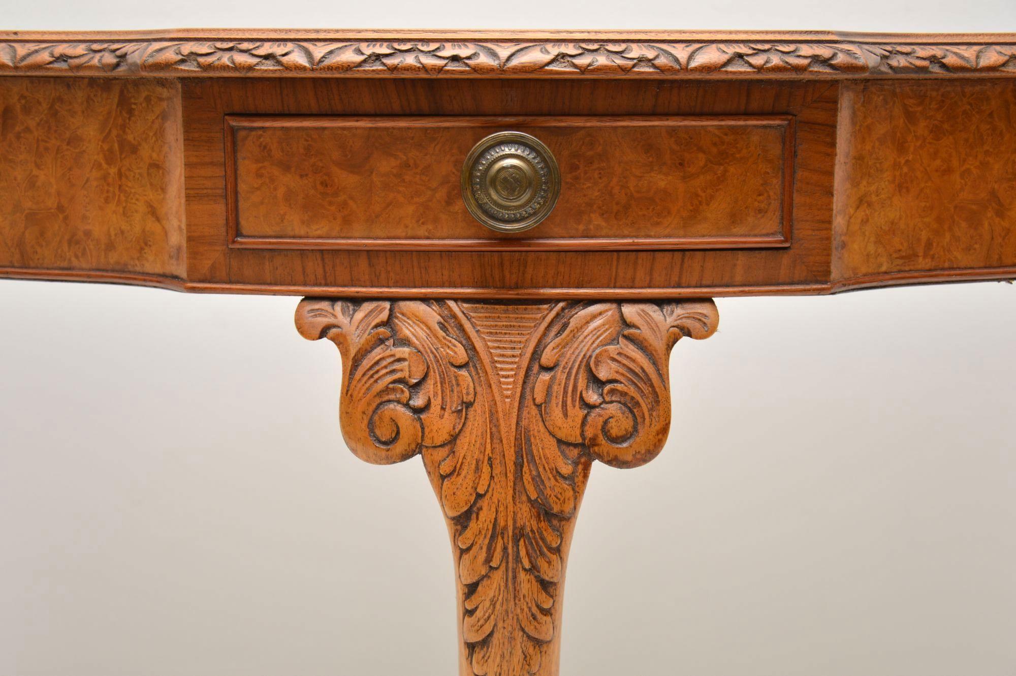 antique walnut console table