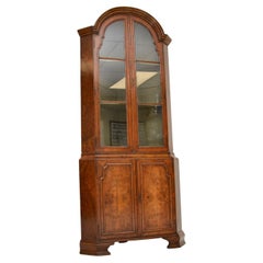 Antique Burr Walnut Corner Cabinet