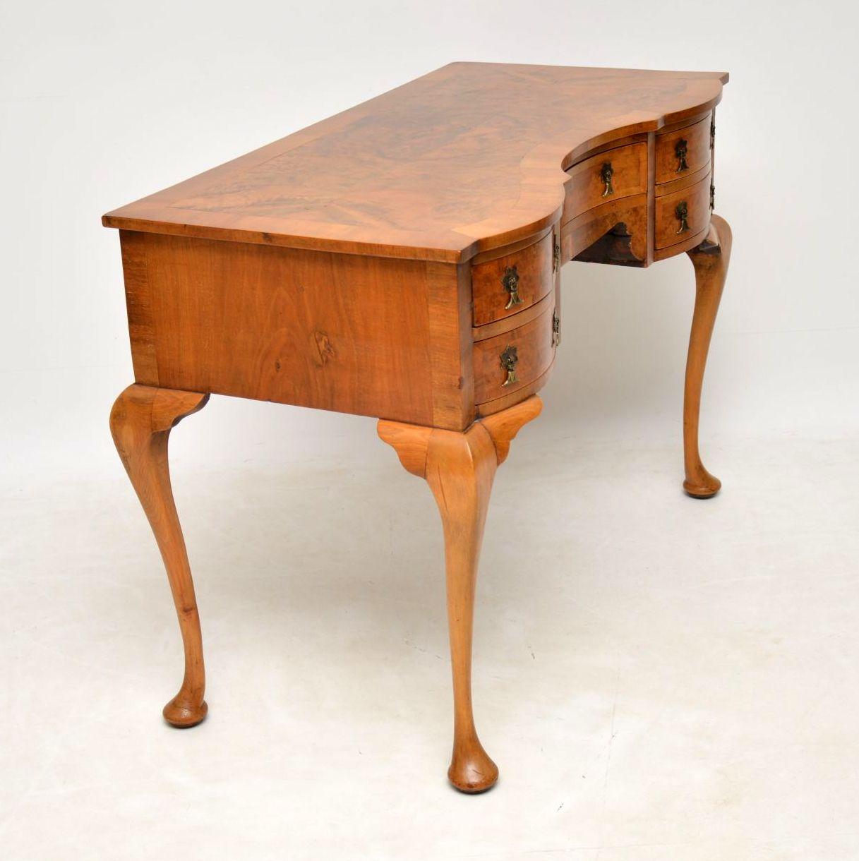 Antique Burr Walnut Desk / Dressing Table 1