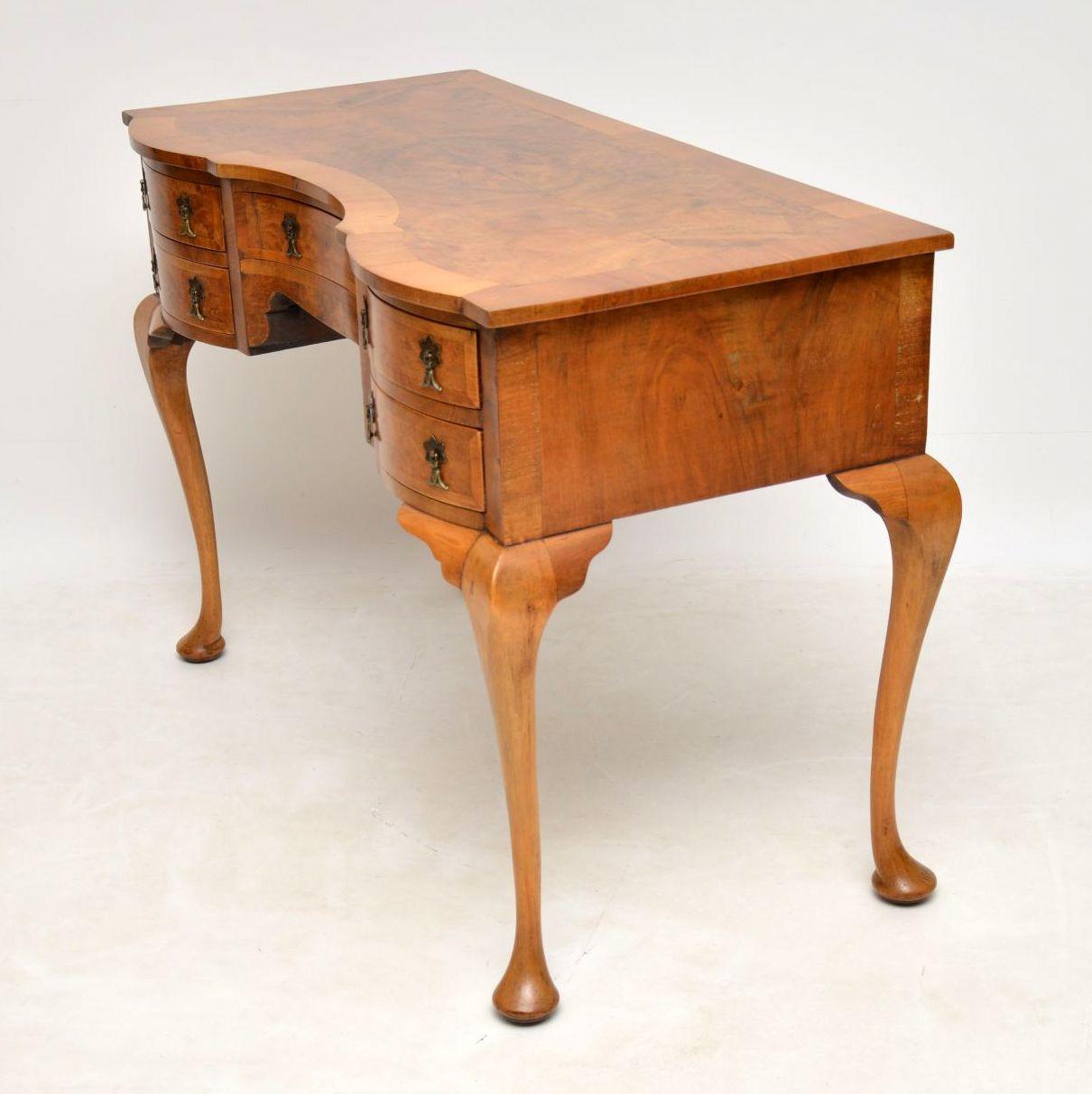 Antique Burr Walnut Desk / Dressing Table 2