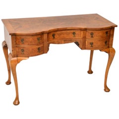Antique Burr Walnut Desk / Dressing Table
