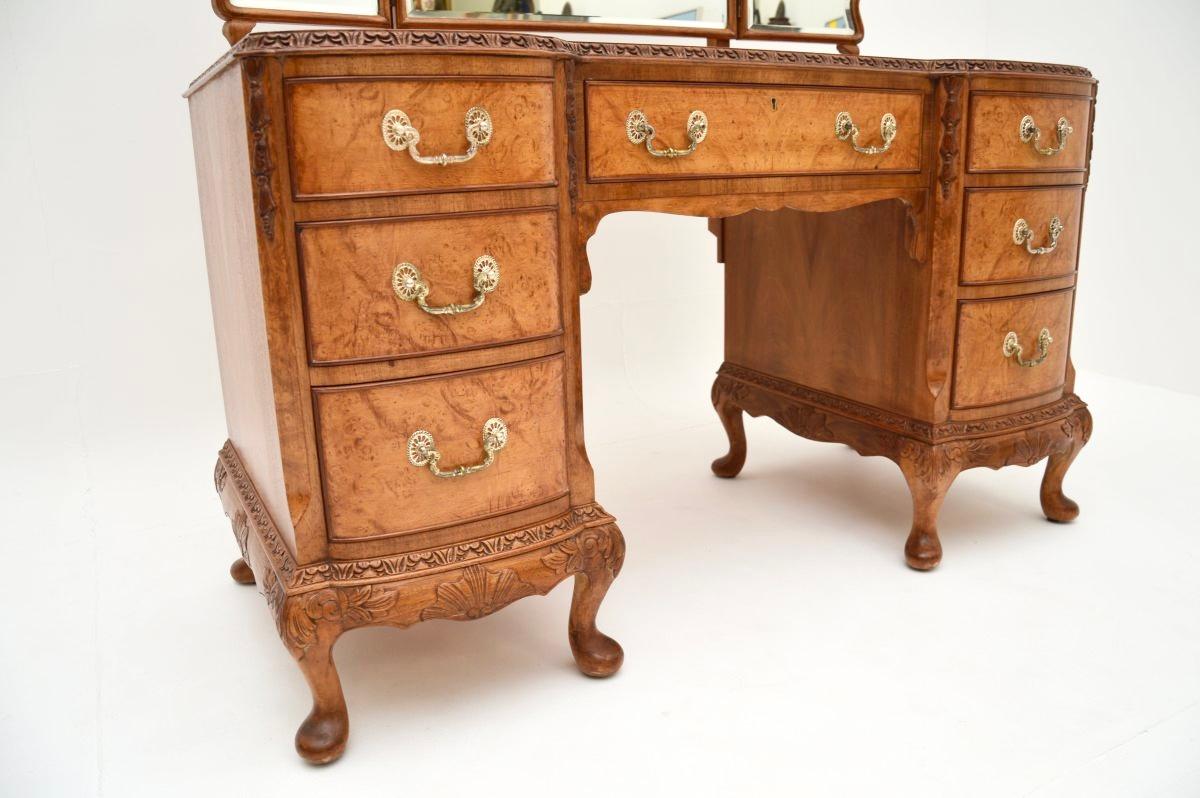 Antique Burr Walnut Dressing Table 1