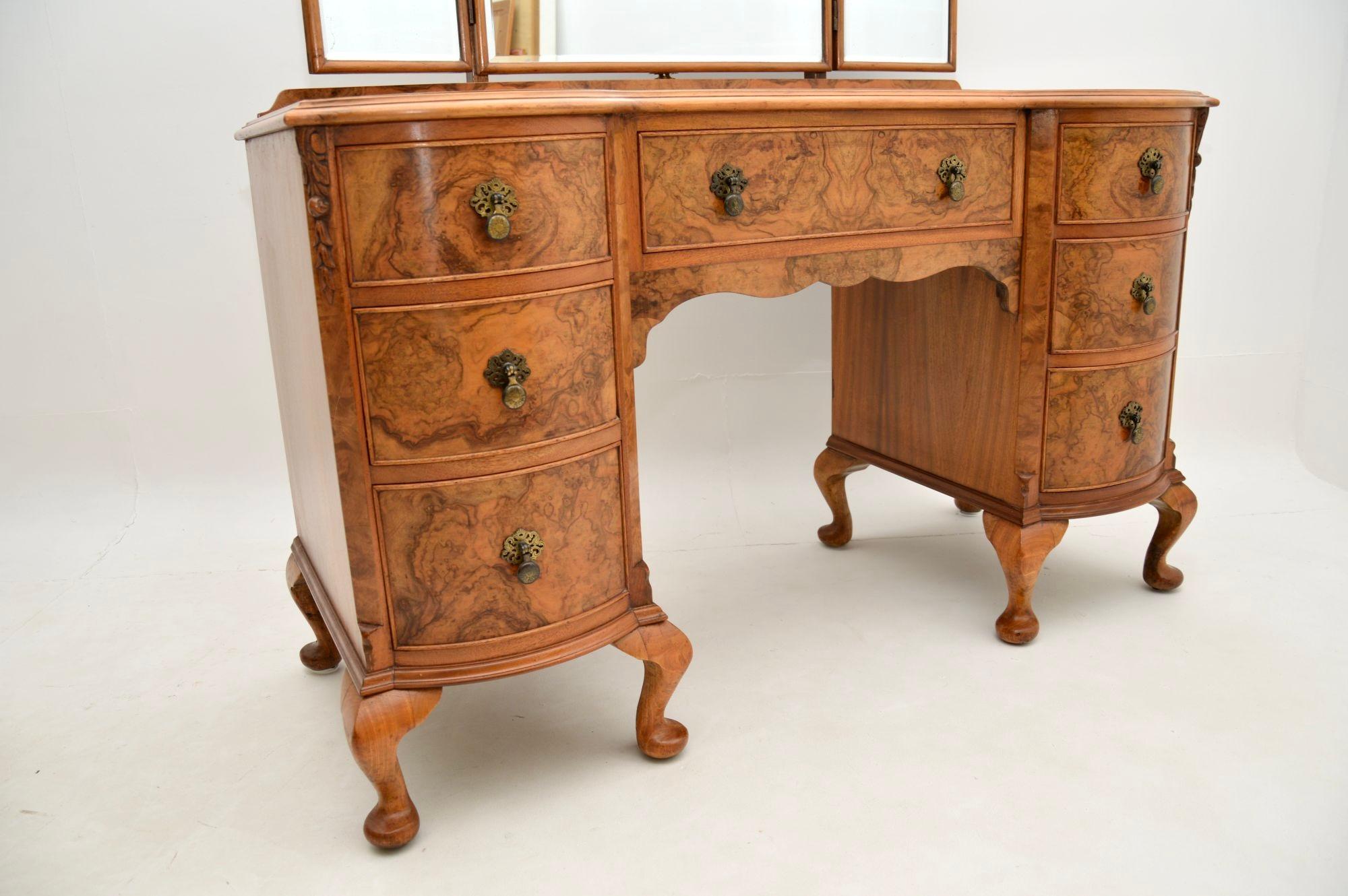 Antique Burr Walnut Dressing Table 2