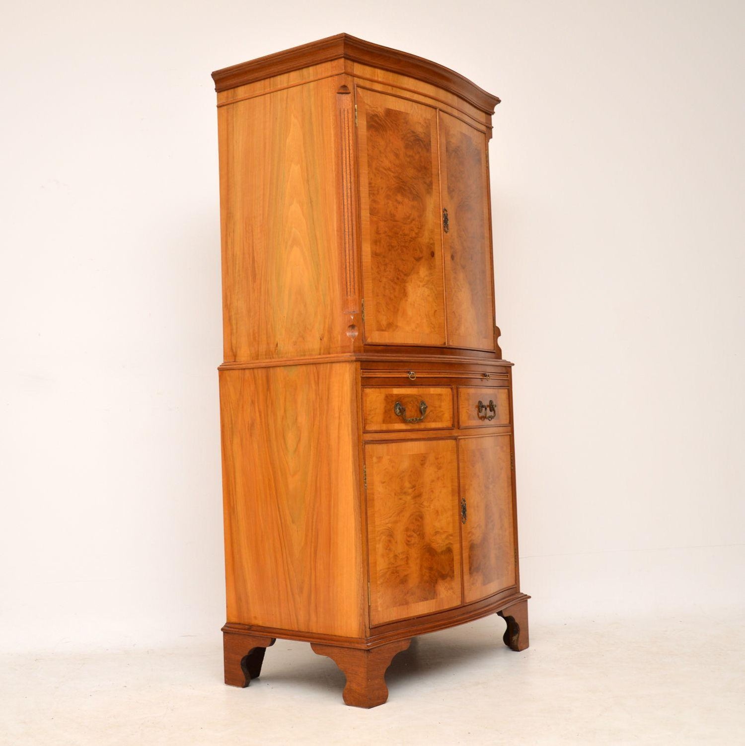 Antique Burr Walnut Drinks Cabinet For Sale At 1stdibs