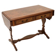 Antique Burr Walnut Drop Leaf Coffee / Side Table
