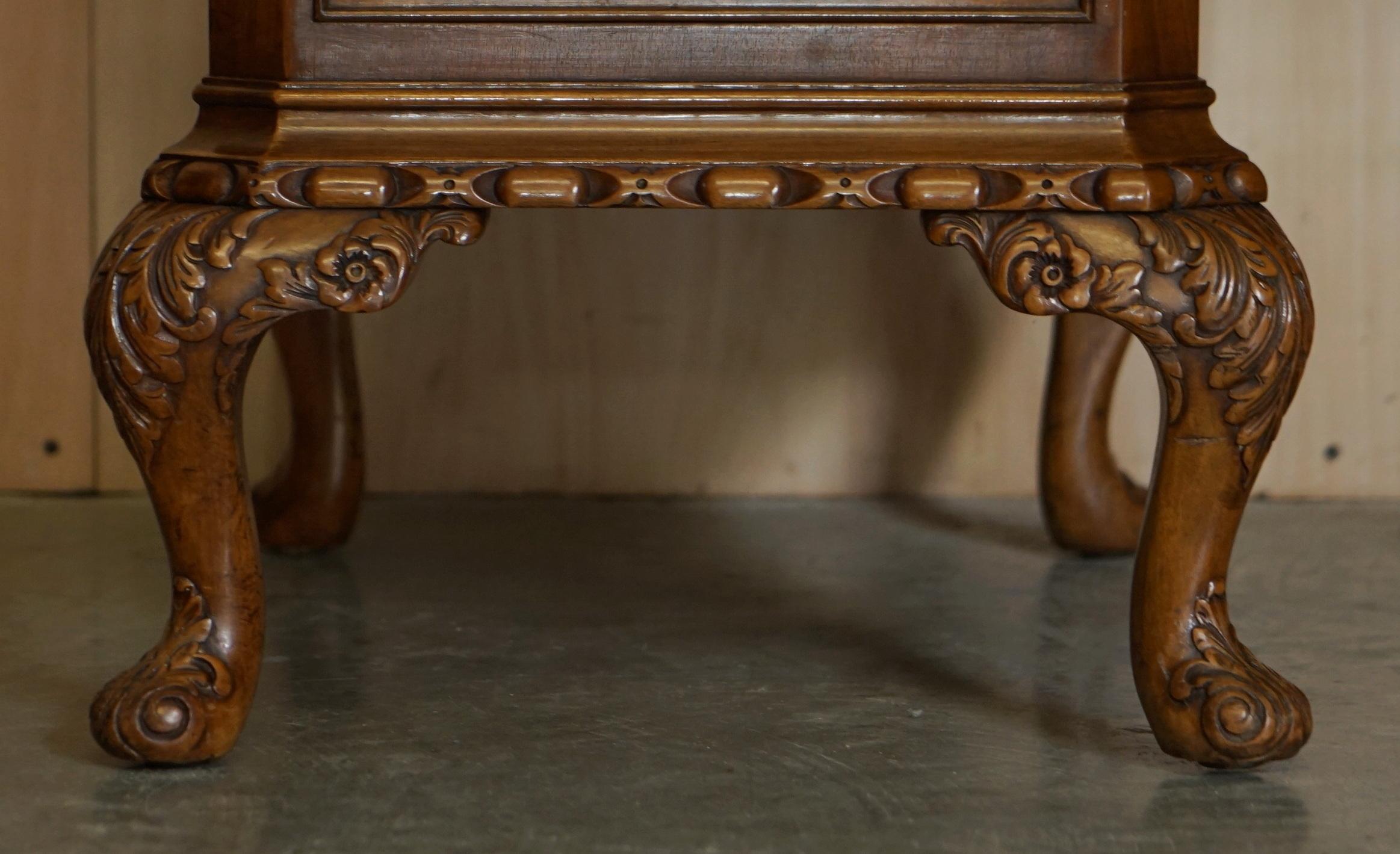 ANTIQUE BURR WALNUT MAPLE & CO DRESSiNG TABLE & STOOL SUBLIME QUALITY MUST SEE 3