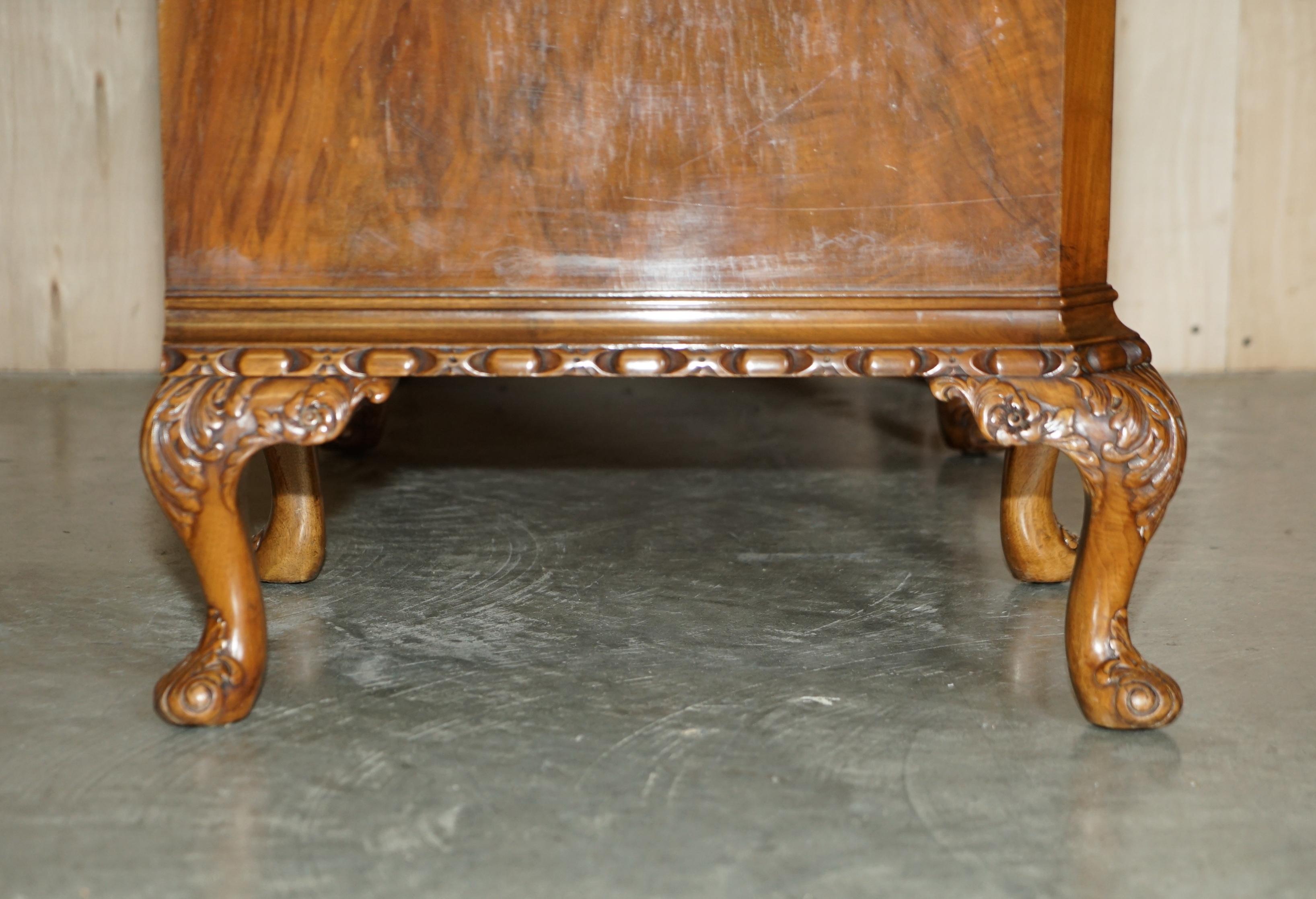 ANTIQUE BURR WALNUT MAPLE & CO DRESSiNG TABLE & STOOL SUBLIME QUALITY MUST SEE 6