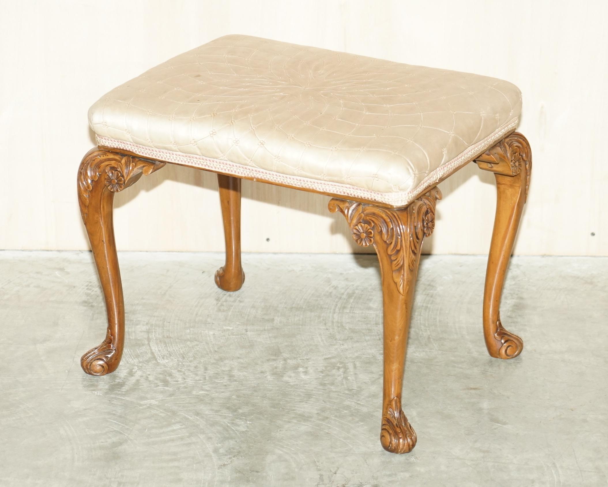 Late Victorian ANTIQUE BURR WALNUT MAPLE & CO DRESSiNG TABLE & STOOL SUBLIME QUALITY MUST SEE