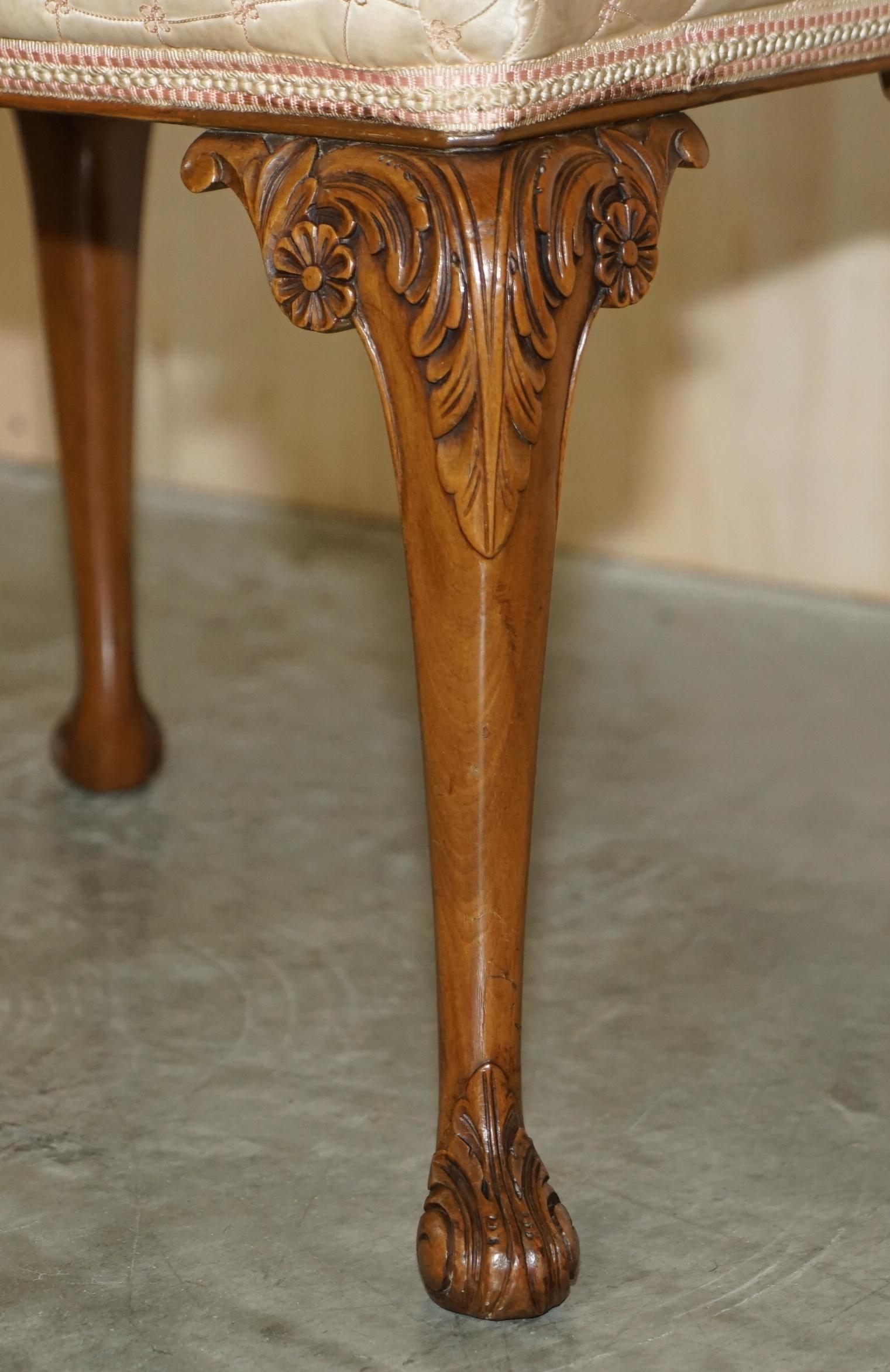 ANTIQUE BURR WALNUT MAPLE & CO DRESSiNG TABLE & STOOL SUBLIME QUALITY MUST SEE In Good Condition In West Sussex, Pulborough