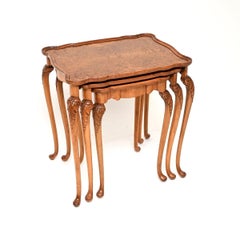 Antique Burr Walnut Nest of Tables