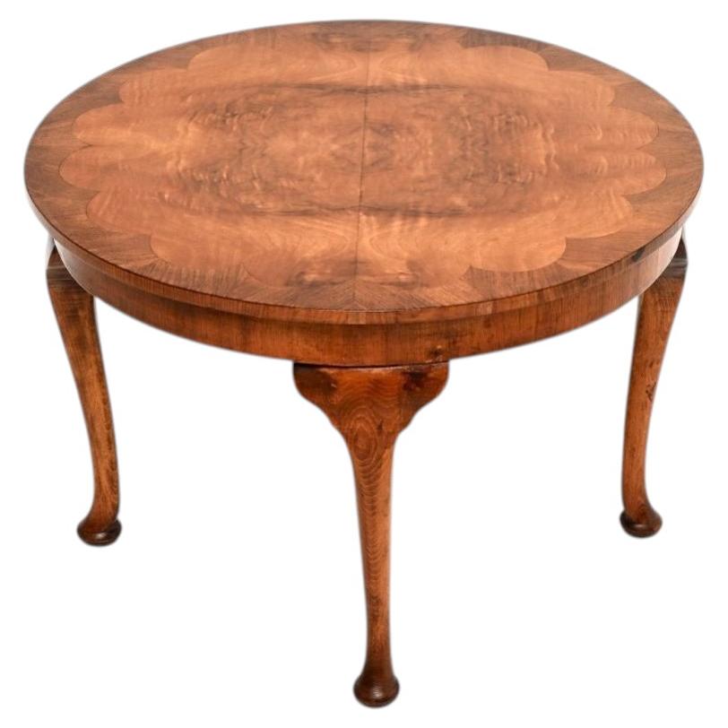 Antique Burr Walnut Occasional Side / Coffee Table