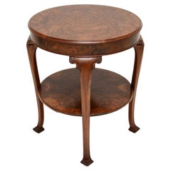 Antique Burr Walnut Occasional Side Table