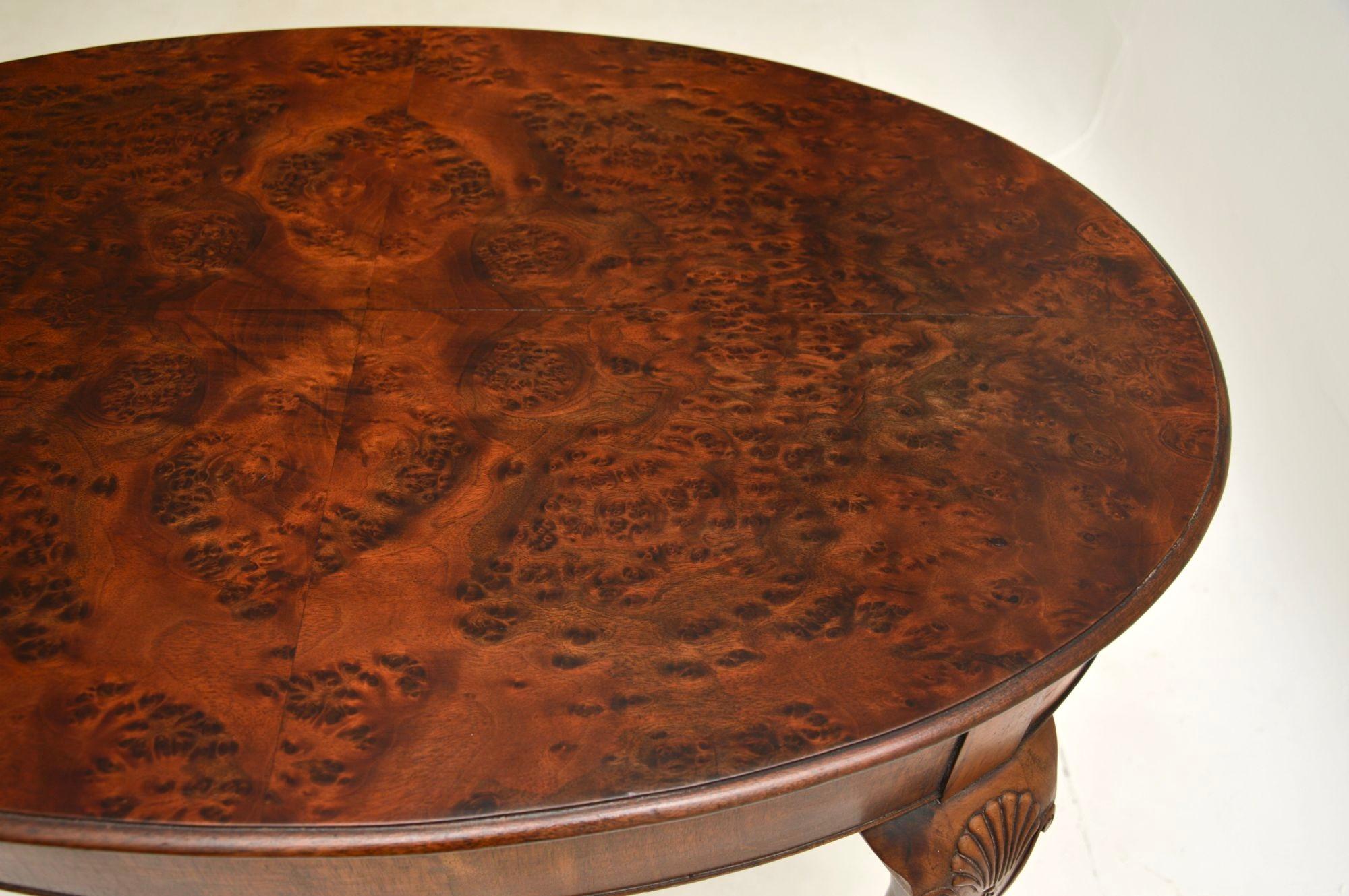 Antique Burr Walnut Occasional Table For Sale 1