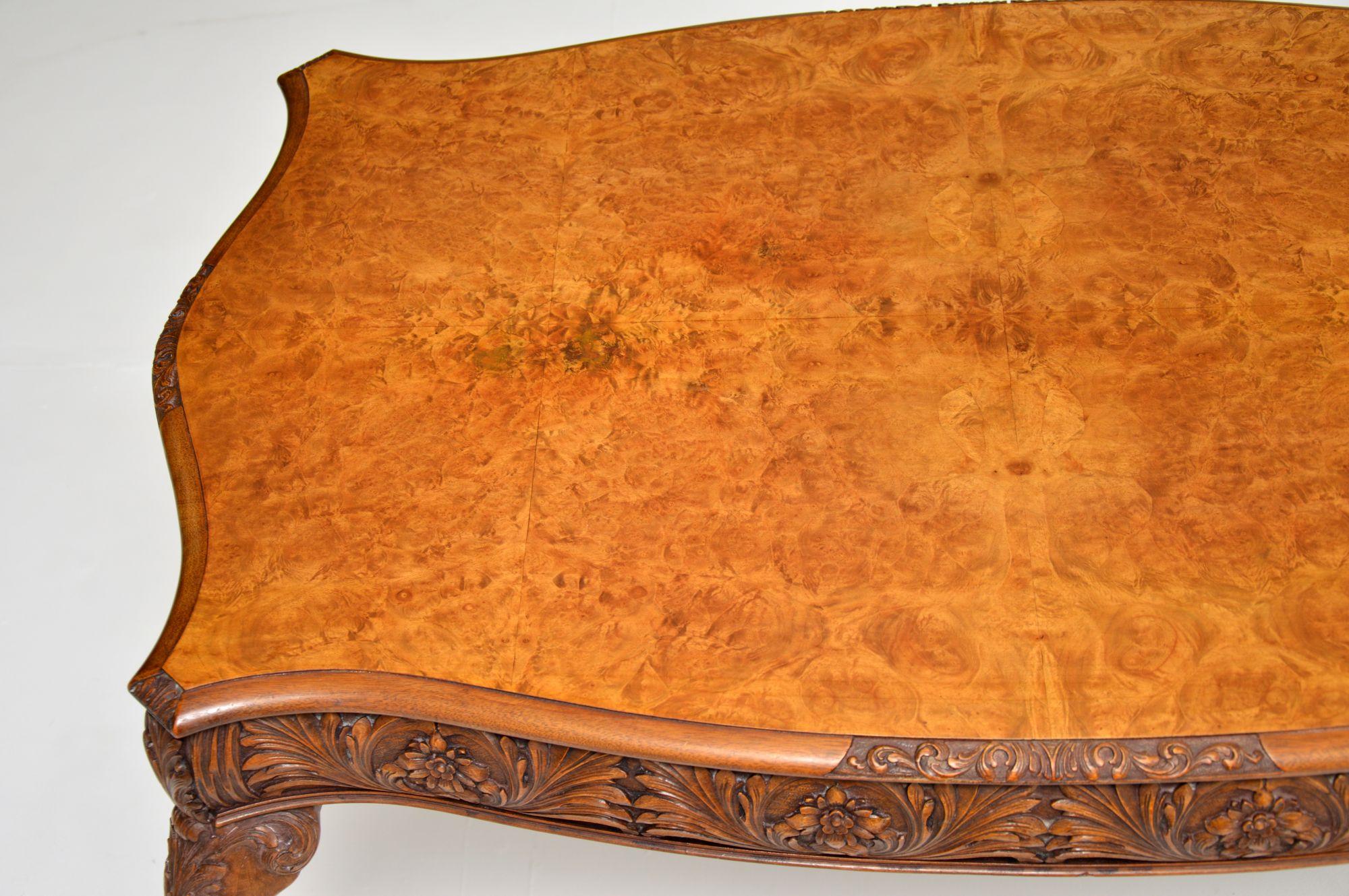 Antique Burr Walnut Occasional Table or Desk In Good Condition In London, GB