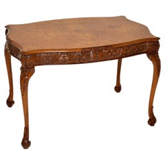 Antique Burr Walnut Occasional Table or Desk