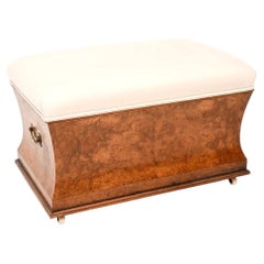 Antique Burr Walnut Ottoman Stool
