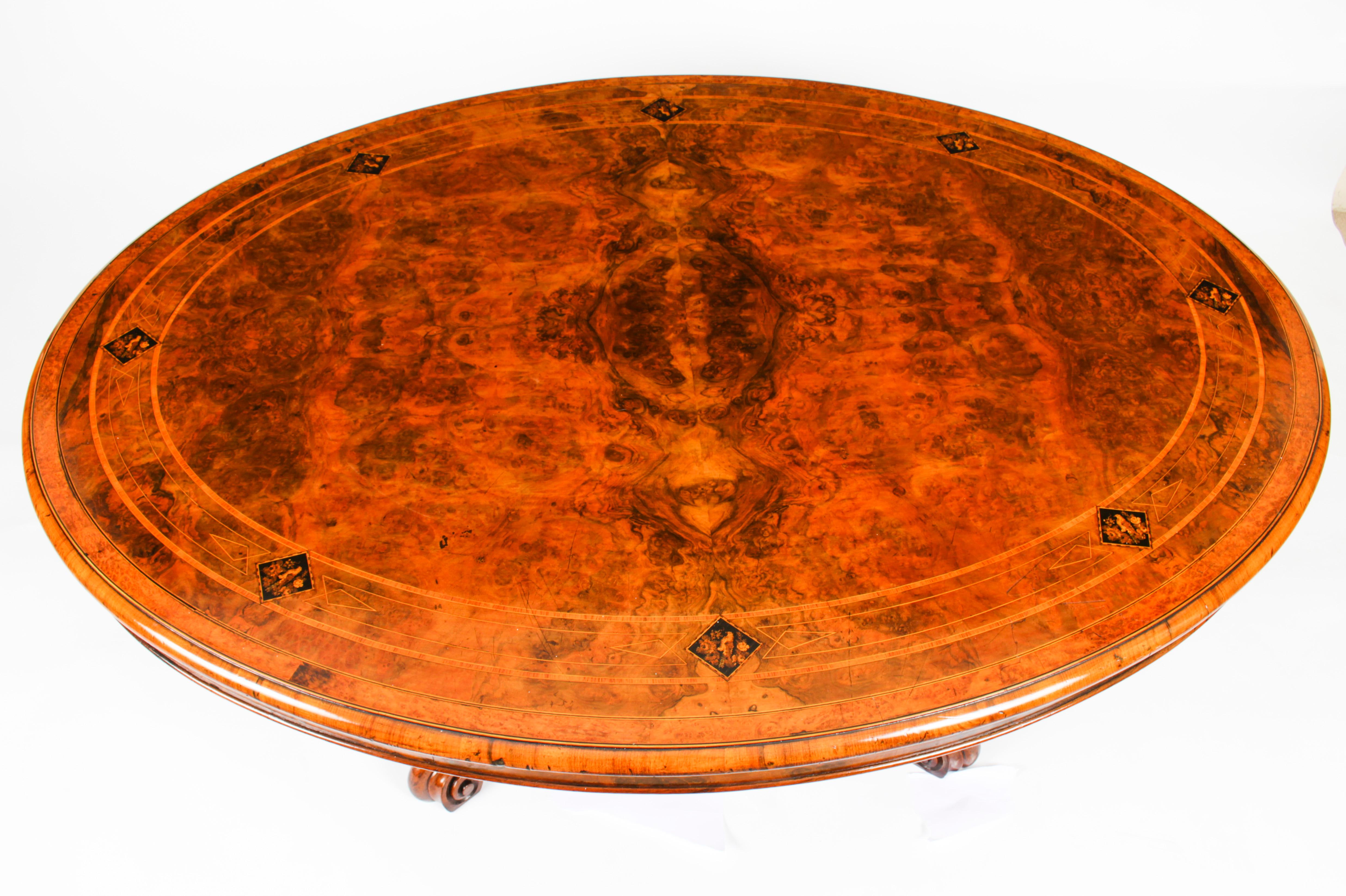 oval antique coffee table