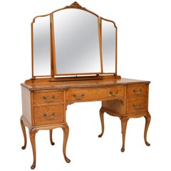 Antique Burr Walnut Queen Anne Dressing Table