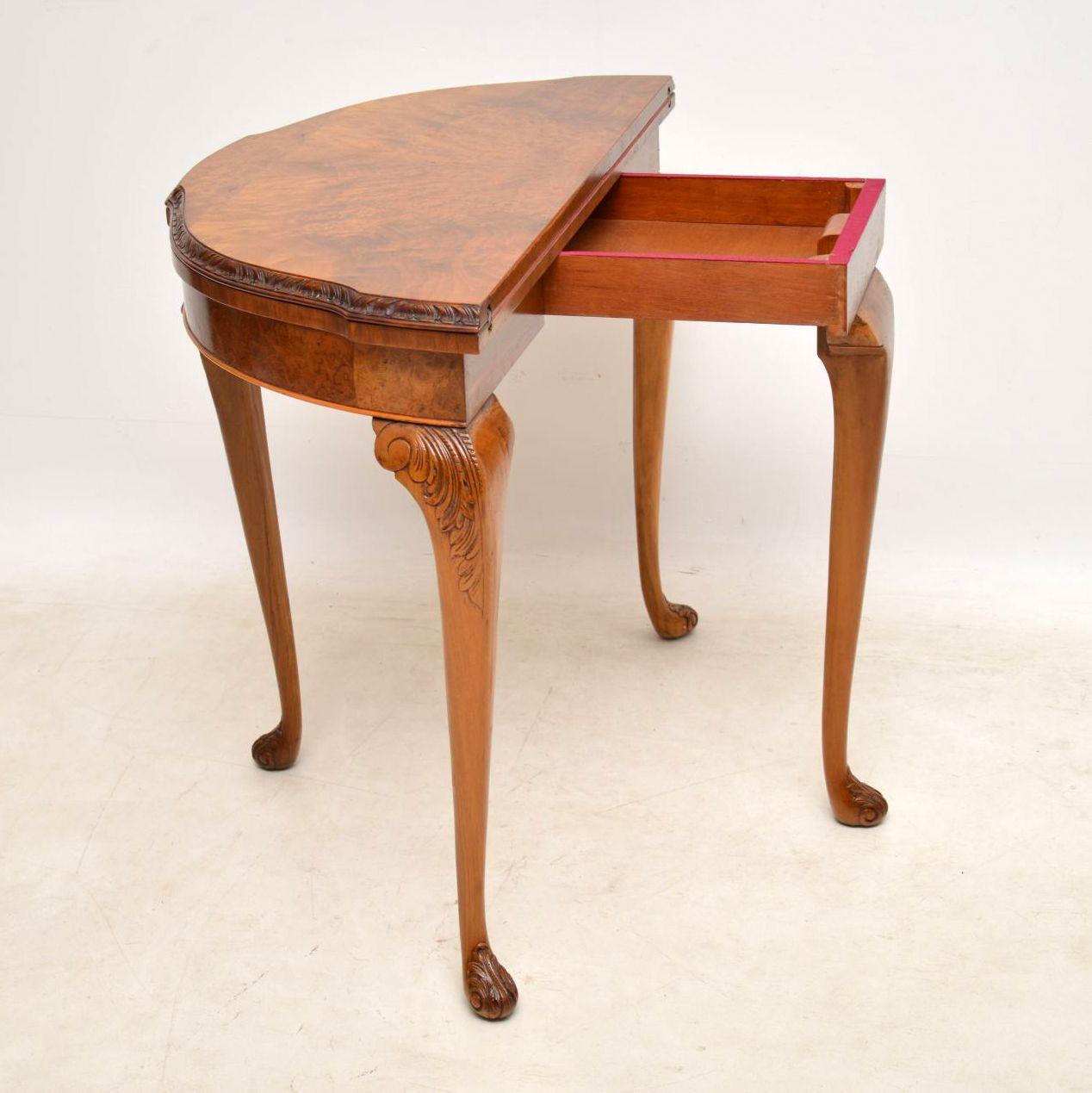 queen anne card table