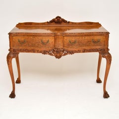 Antique Burr Walnut Server / Console Table