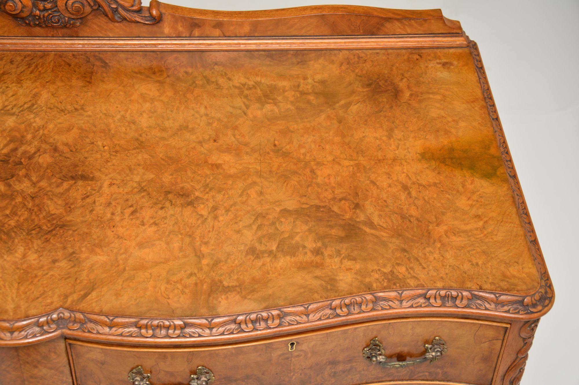 Antique Burr Walnut Server / Console Table 2