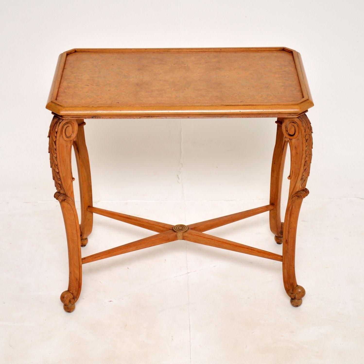 antique walnut side table