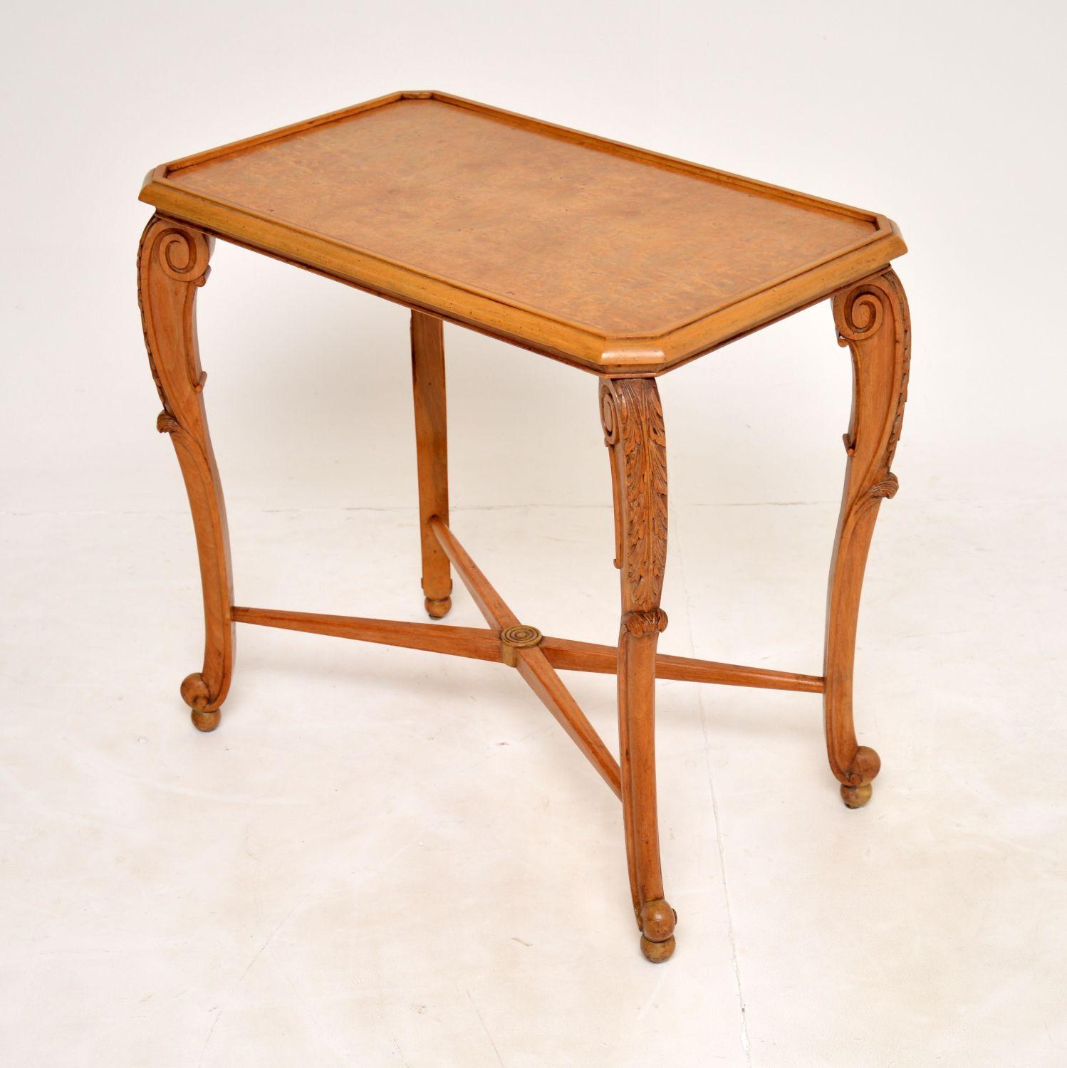 vintage walnut side table
