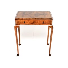 Antique Burr Walnut Side Table
