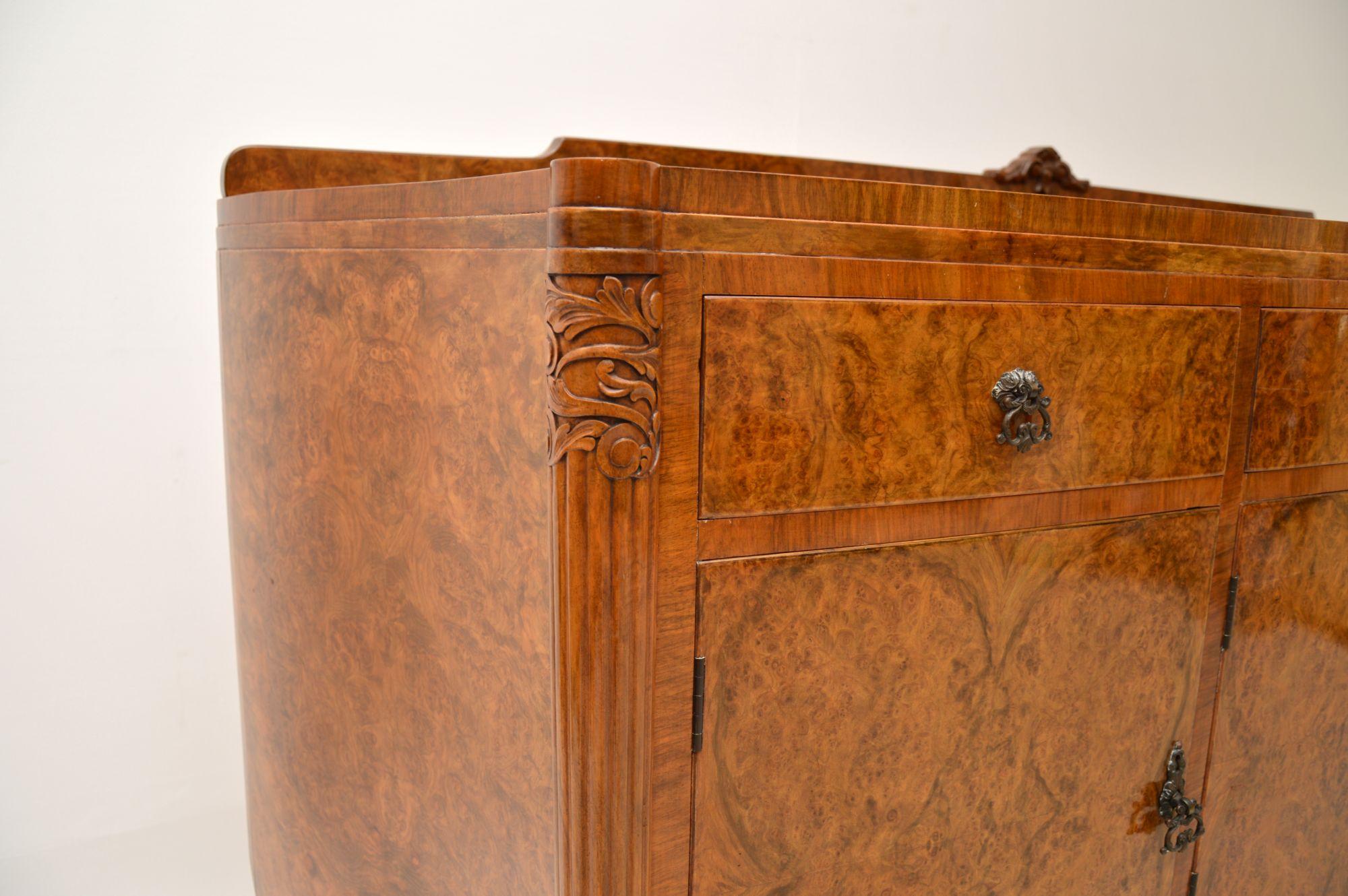 Antique Burr Walnut Sideboard 6