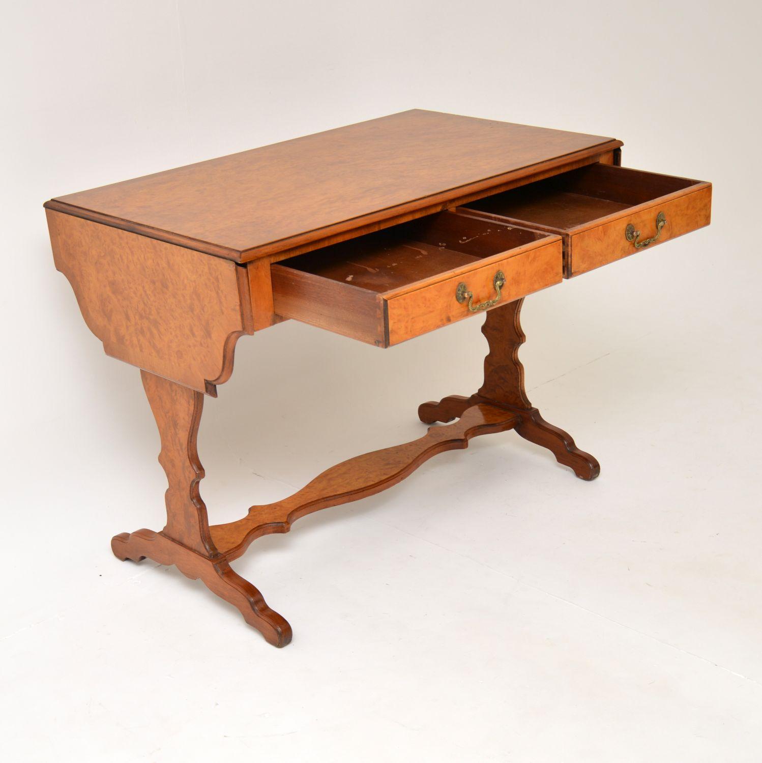 Antique Burr Walnut Sofa Table 6