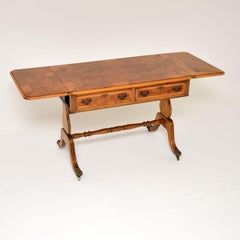 Antique Burr Walnut Sofa Table