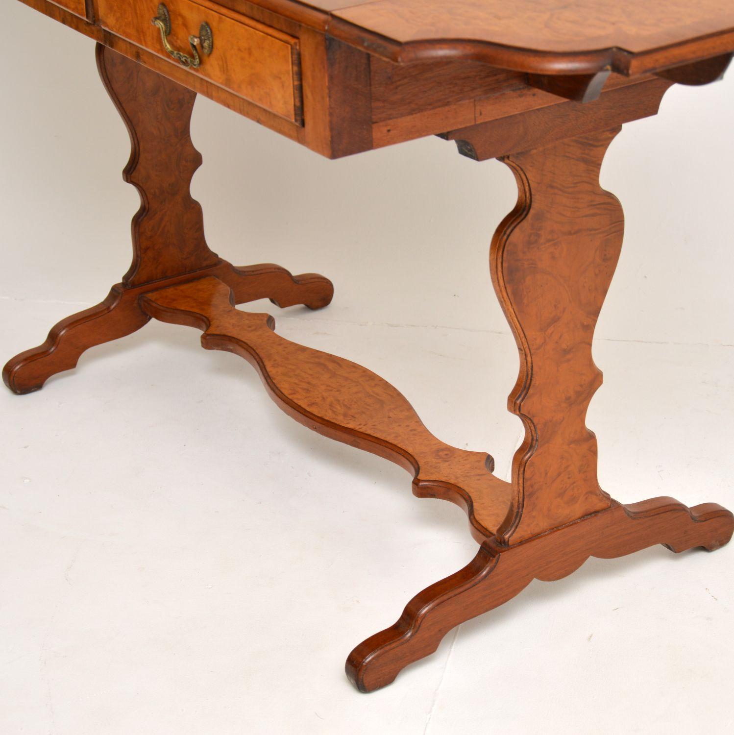 Mid-20th Century Antique Burr Walnut Sofa Table