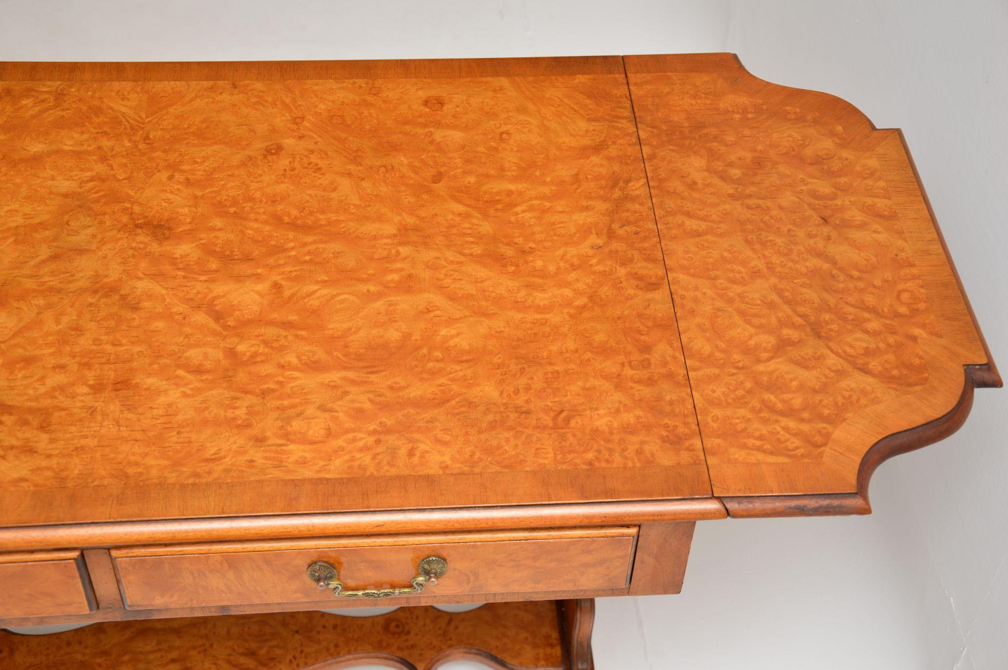 Antique Burr Walnut Sofa Table 1