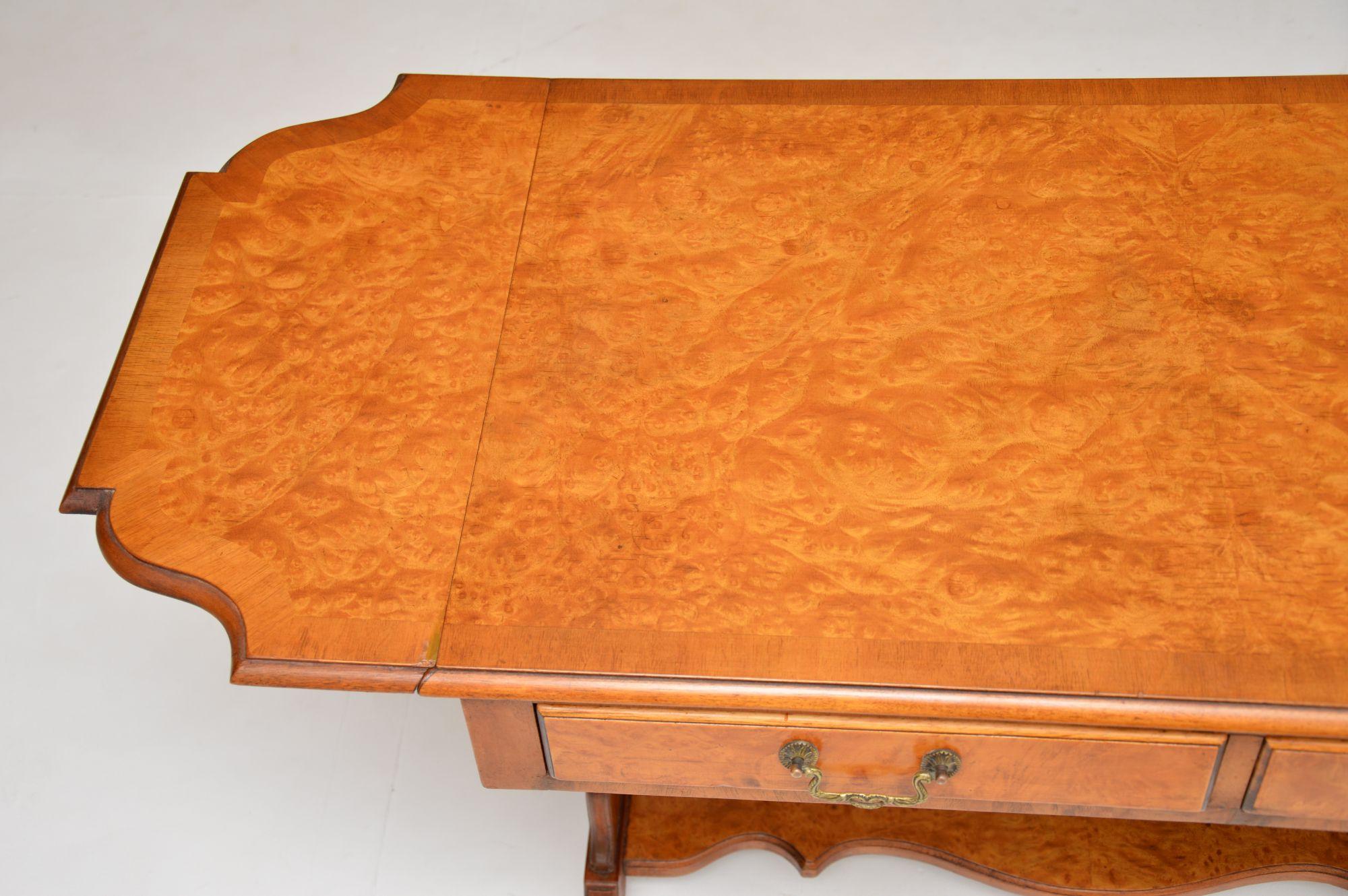Antique Burr Walnut Sofa Table 2