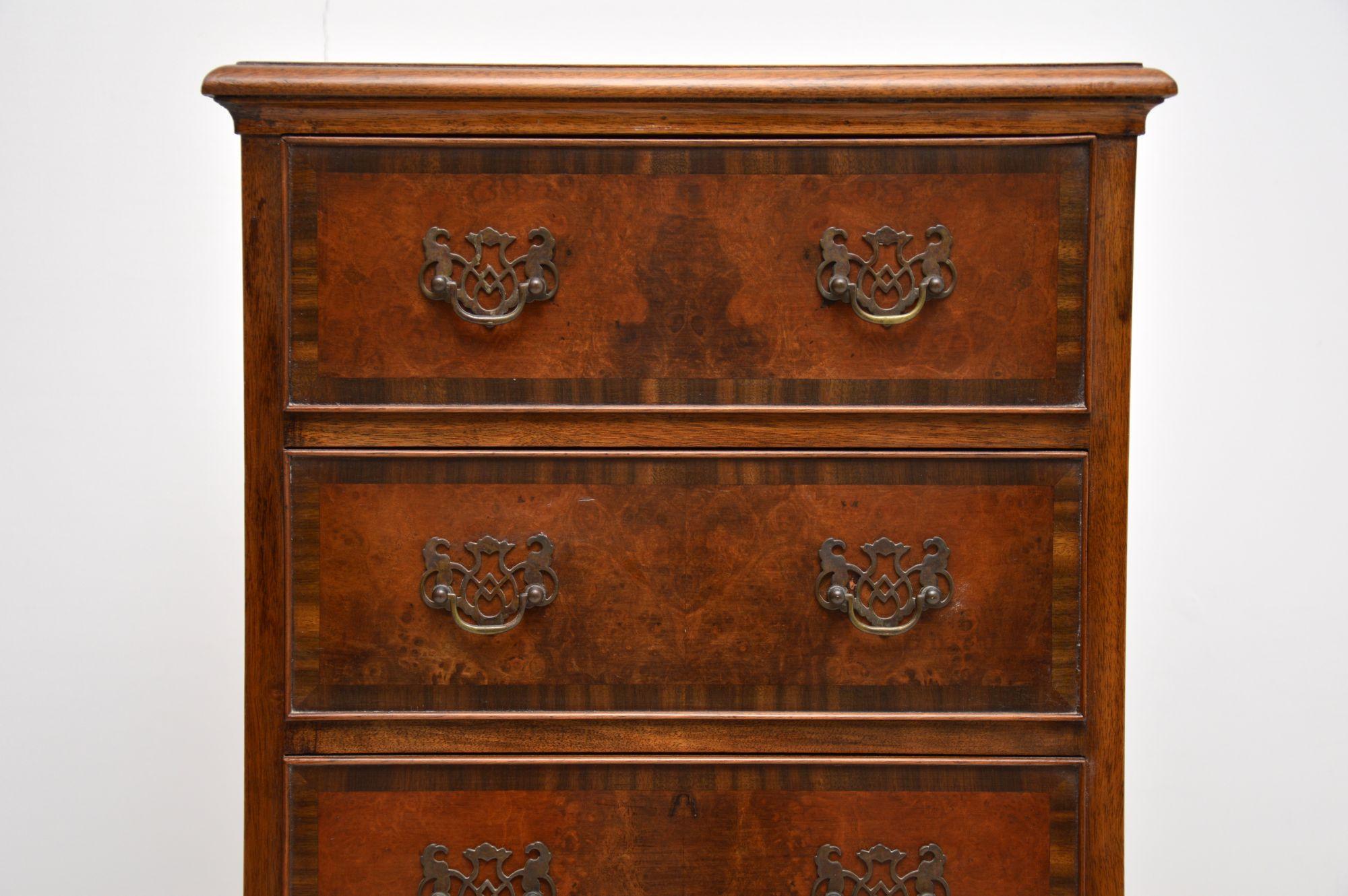 walnut tallboy chest of drawers