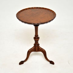 Antique Burr Walnut Wine Table