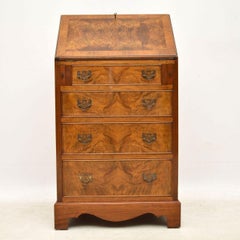 Antique Burr Walnut Writing Bureau