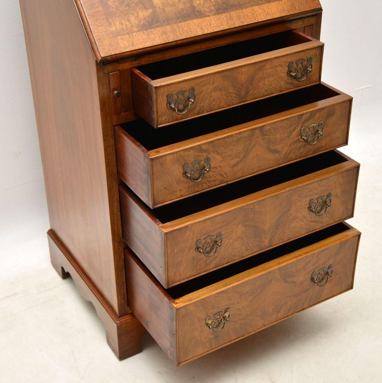 Mid-20th Century Antique Burr Walnut Writing Bureau