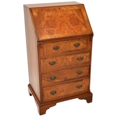 Antique Burr Walnut Writing Bureau