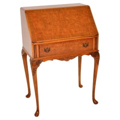 Antique Burr Walnut Writing Bureau