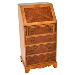 Vintage Burr Walnut Writing Bureau