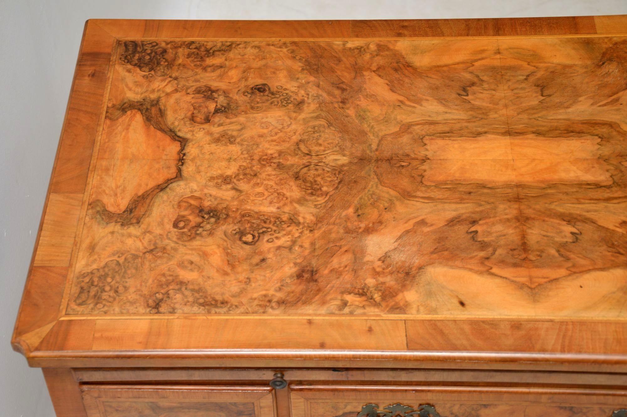Antique Burr Walnut Writing Table or Dressing Table 3