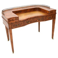 Antique Burr Yew Carlton House Desk