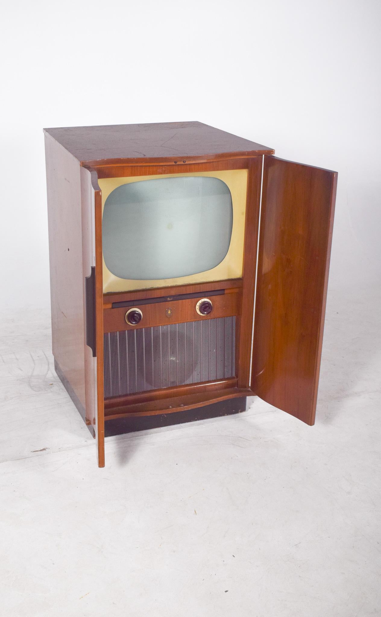 Anglais Ancien meuble de télévision pour radio Bush en vente