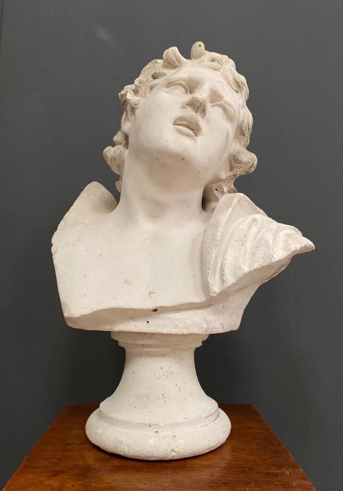 Busto antico in pietra ricomposta di Delor XX secolo In condizioni buone in vendita a NANTES, FR