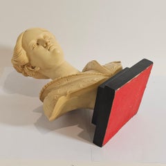 Antique Bust of A Castilian Woman In Marbled Resin By A.GIANNELLI 1940