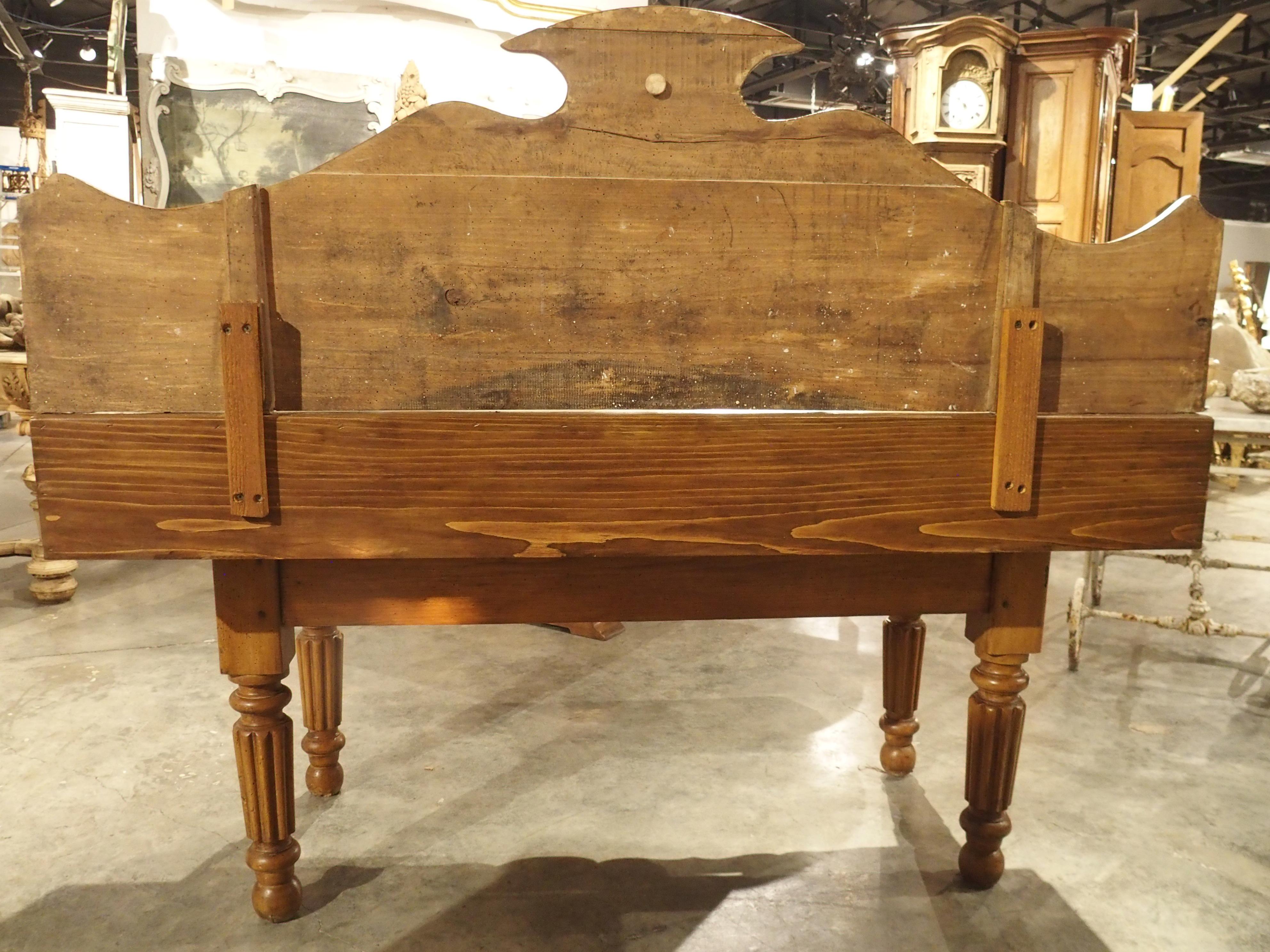 Antique Butcher Block Table from Dijon, France, Circa 1890 For Sale 8